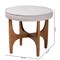 Baxton Studio Theo Japandi Greyish Beige Fabric and Walnut Brown Finished Wood Ottoman Footstool 233-13169-ZORO - alternate 2